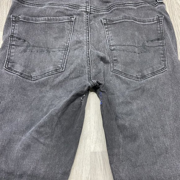 AMERICAN EAGLE Hi-Rise Jegging Skinny Leg Black Denim Jeans Women's Size 6 Short - Picture 6 of 13
